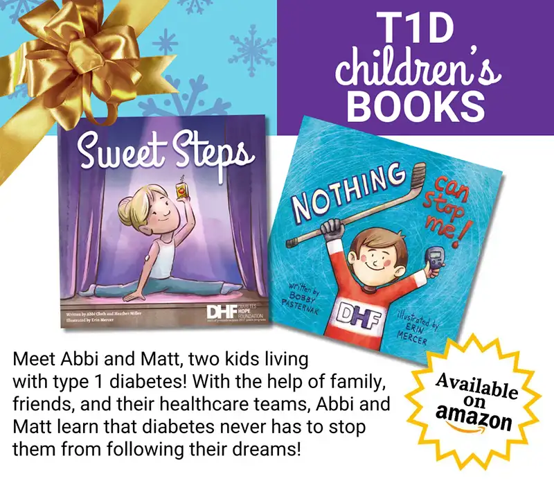 December Book Promo, Children's diabetes books, Overlay