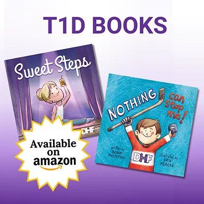 T1 D Books, Children's T1D Books, Children's Diabetes Books, Diabetes Books, type 1 diabetes books