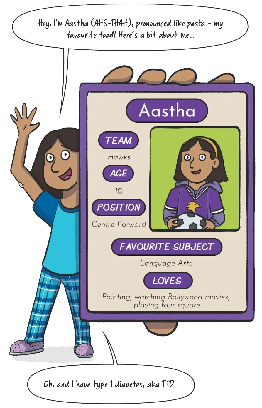 The Sideline Secret, Childrens diabetes book