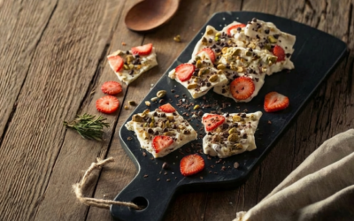 Strawberry Greek Yogurt Bark