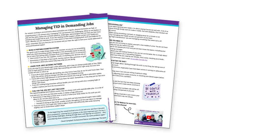 Managing Type 1 Diabetes in Demanding Careers, Type 1 Diabetes in the Workplace, Managing Type 1 Diabetes at Work, How to Manage Type 1 Diabetes in a Demanding Career