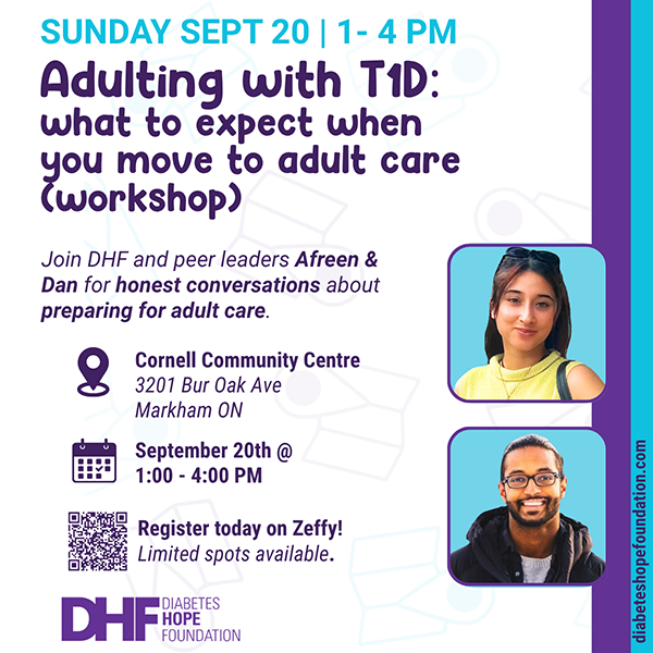 Adulting with Diabetes - Markham, workshop, events